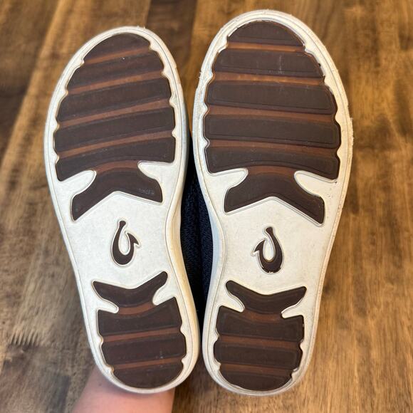 OluKai Alapa Li Boat Beach Shoes No Tie Casual Slip On Blue Kids Size 2 EU 34 - Picture 11 of 11